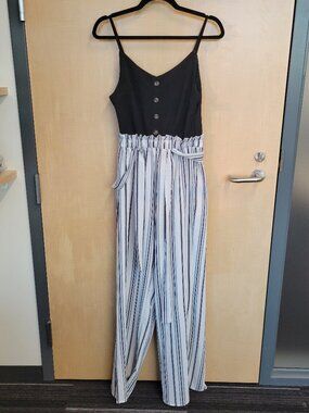 Stella Tweed Colorblock Sleeveless Jumpsuit